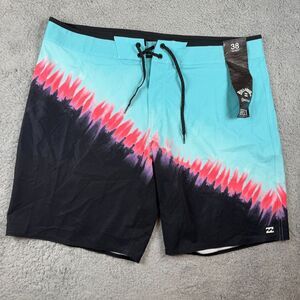 NWT Billabong Men's Swimwear T Street Airlite 19" Boardshorts Aqua Summer 38